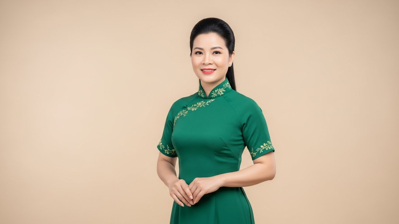 Phụ nữ Việt Nam tự tin diện áo dài cách tân tay lỡ ôm vừa vặn.