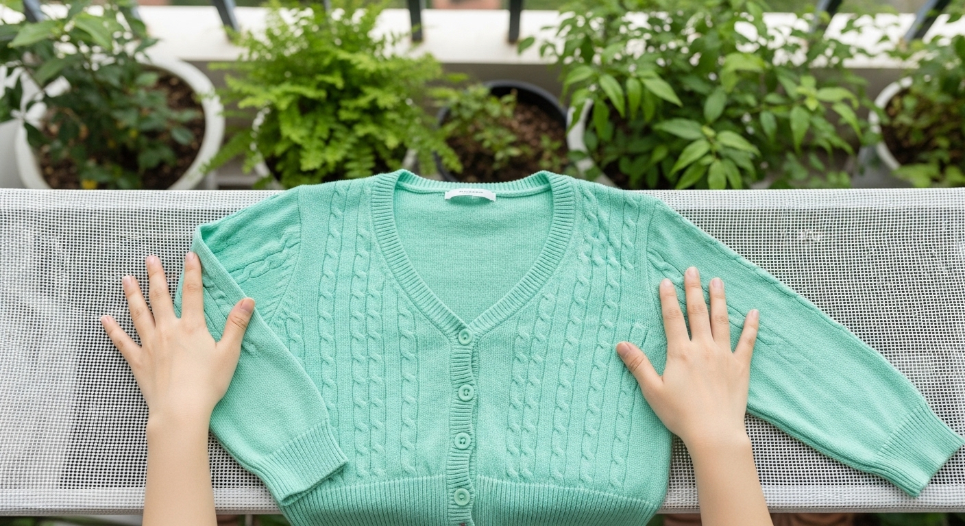 Giữ gìn áo len cardigan ngắn đúng cách để bền đẹp.