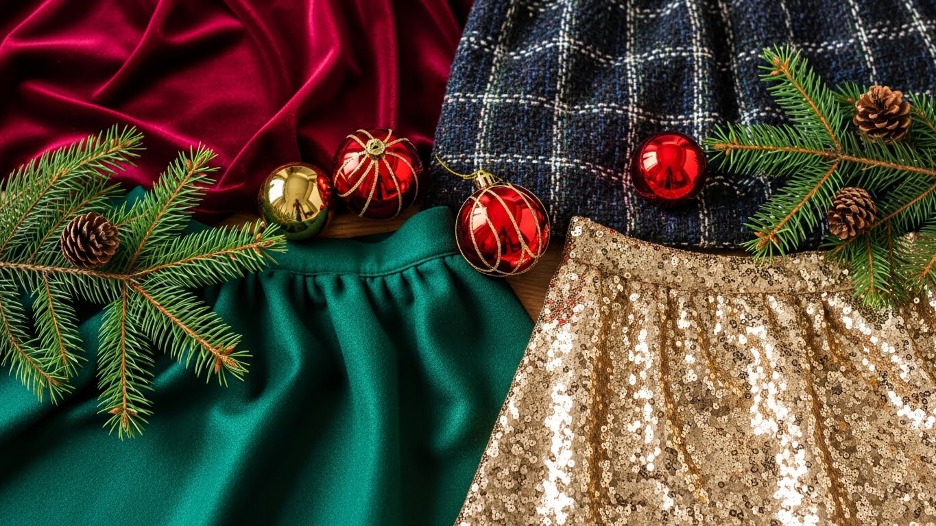 Chân Váy Với Màu Sắc Và Họa Tiết Truyền Thống Noel.